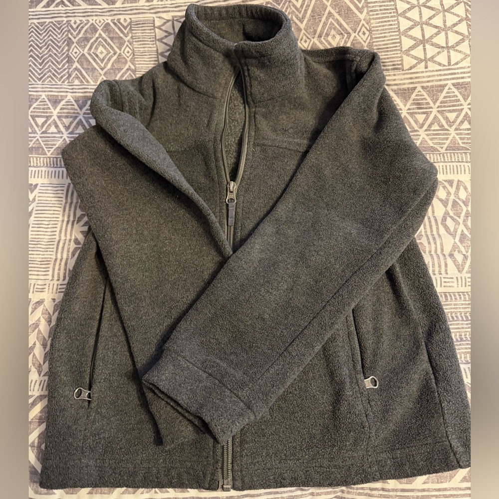 Columbia Gray and Blue Fleece Jacket